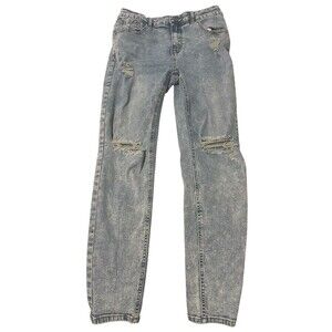 SHEIN Women’s Skinny Jeans Distressed Size 30 Light wash
